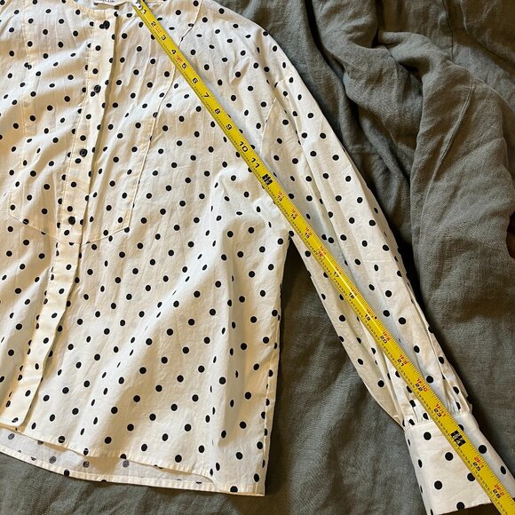 Dotted Buttoned Blouse (Studio Clip, Japan) - Picture 7 of 7